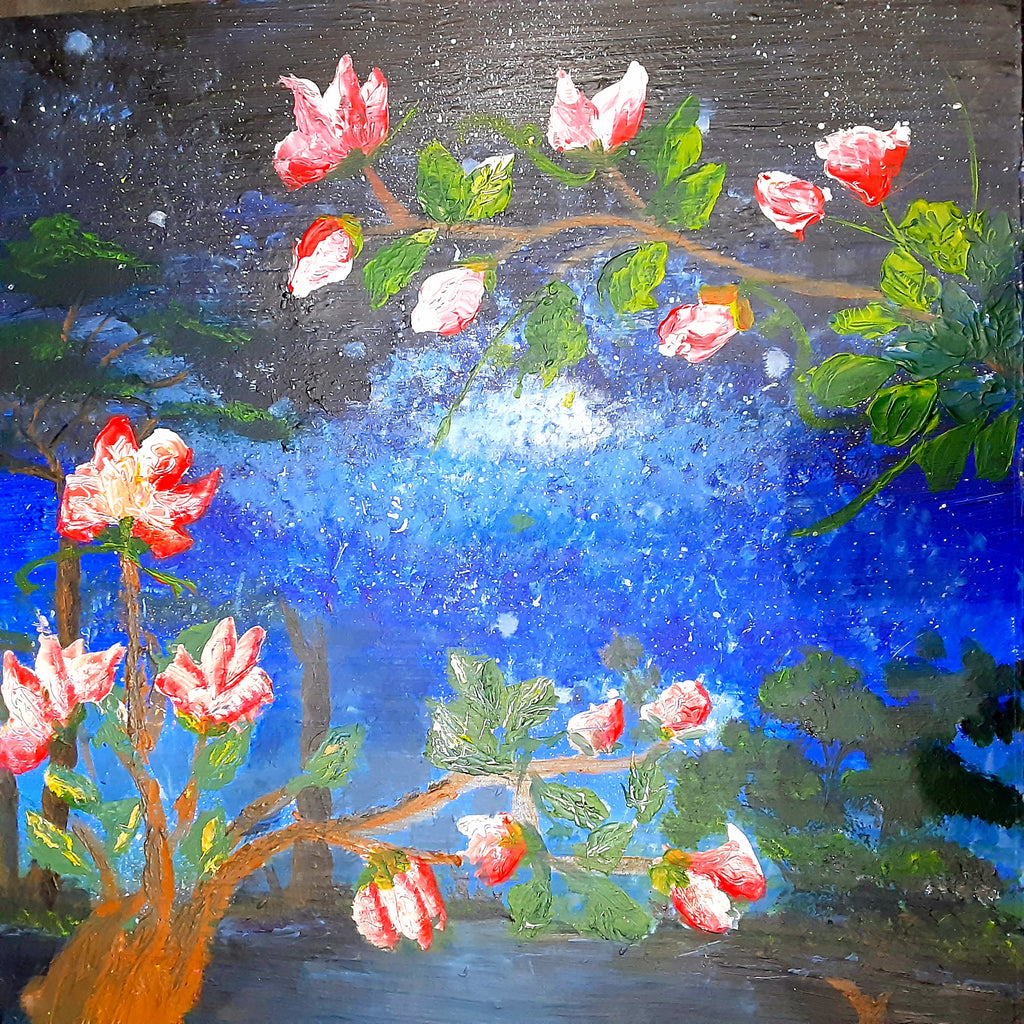 Pintura Acrílica sobre lienzo Flower Land (Original)