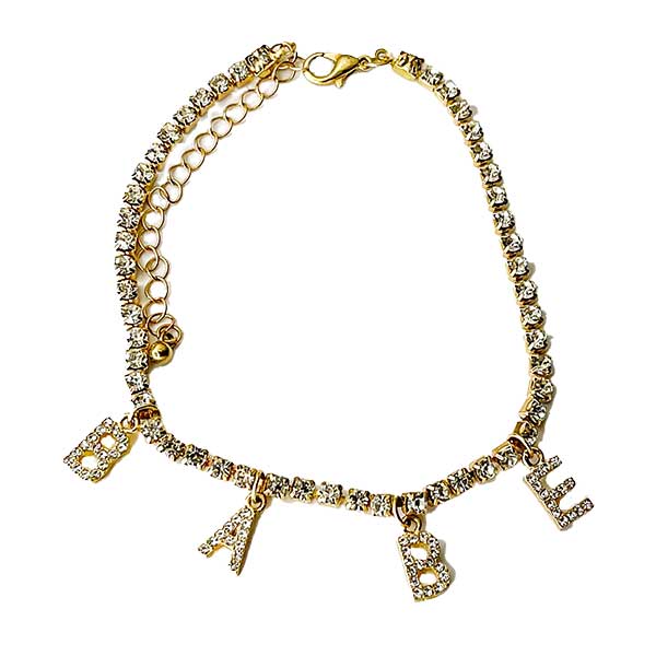 babe diamond anklet from kdelenay.com comes in gold and silver tone
